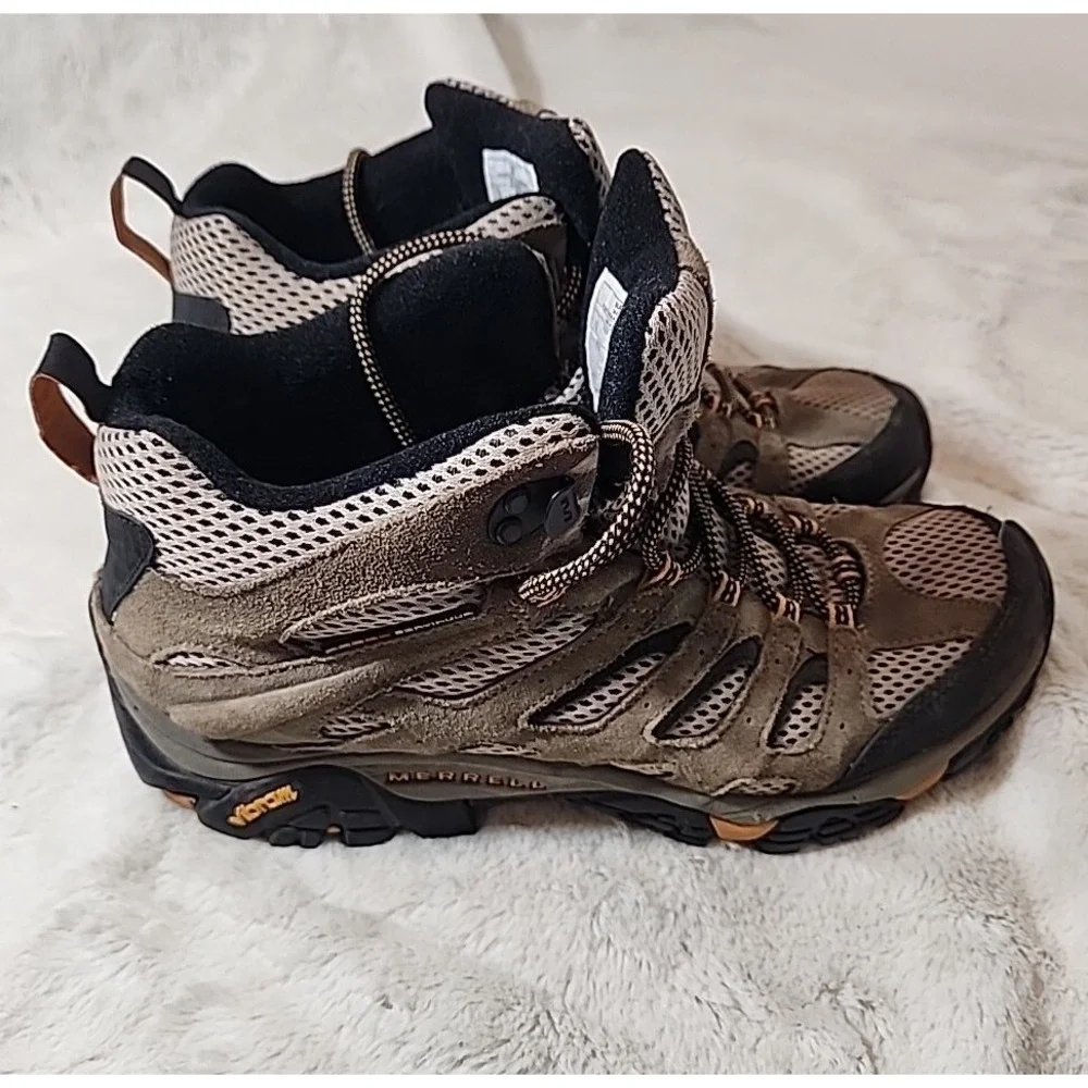Merrell Shoes Womens Continuum Vibram Hiking Boot‎ Waterproof Leather Size 10